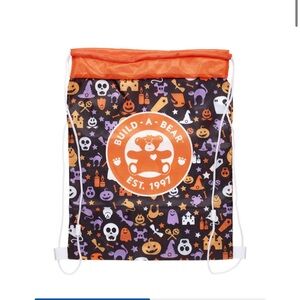 Build a Bear Halloween Toy Bear Carrier Drawstring NWOT Retired RARE HTF Bats